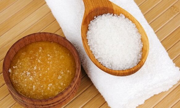 Honey and food salt to treat knee arthritis
