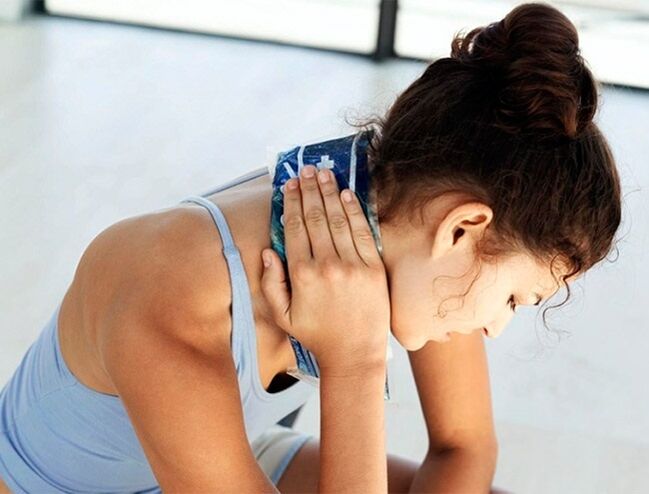 compression to the neck to treat osteoarthritis