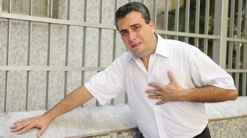 Cartilage degeneration in the chest area often manifests as pain in the heart area
