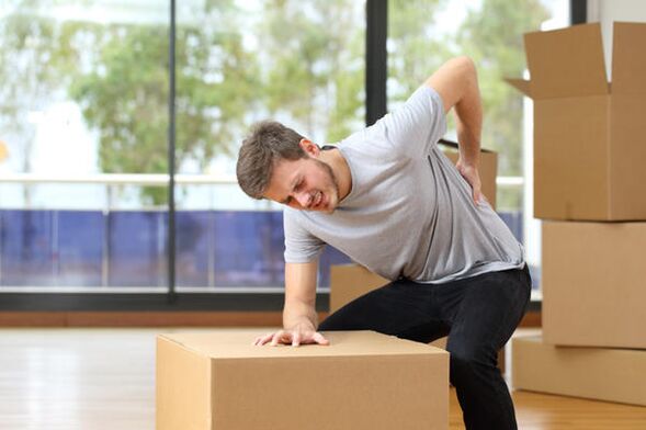 Relieve back pain when moving heavy objects